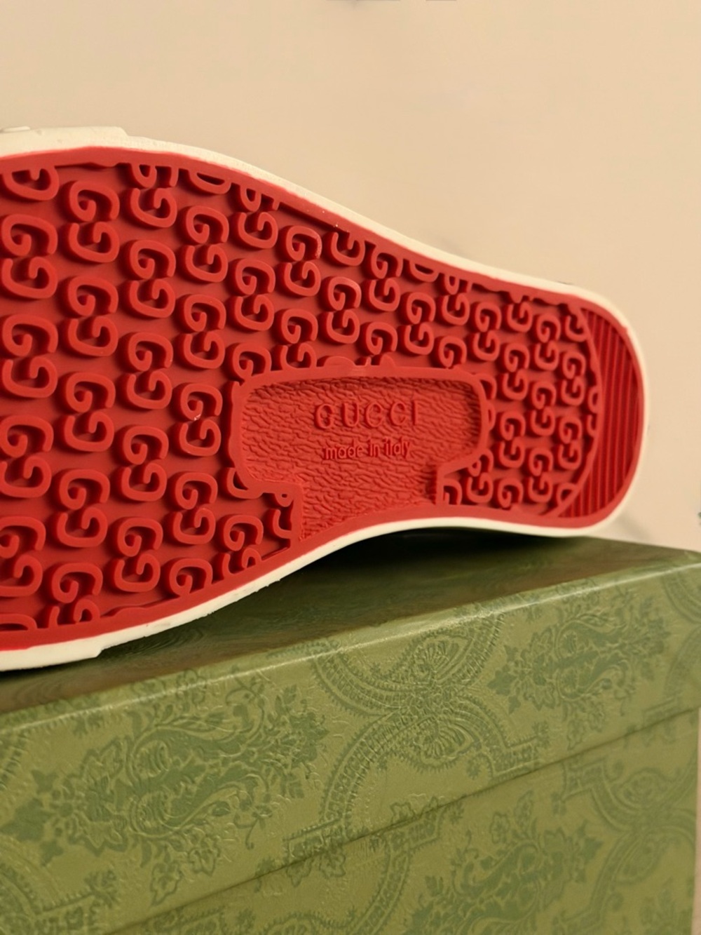 Gucci GG Supreme Slip-On Sneakers - Brown Beige - Picture 4 of 8